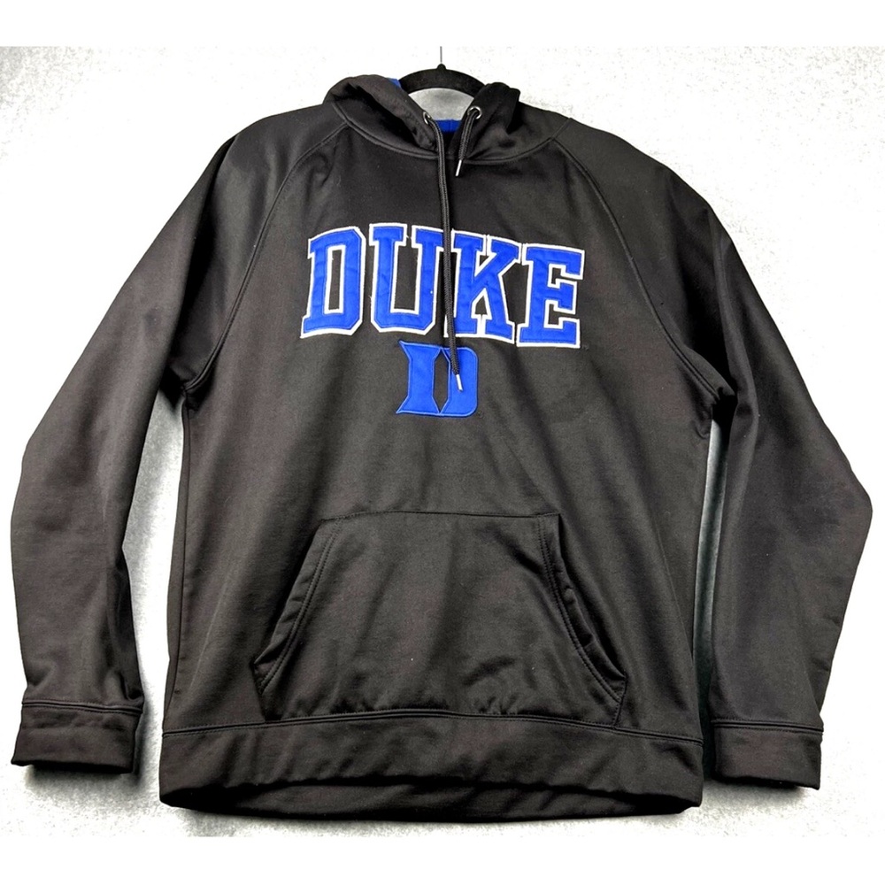 Hoodie Duke Blue Devils Colosseum Black Drawstring Sweatshirt Unisex Size Large